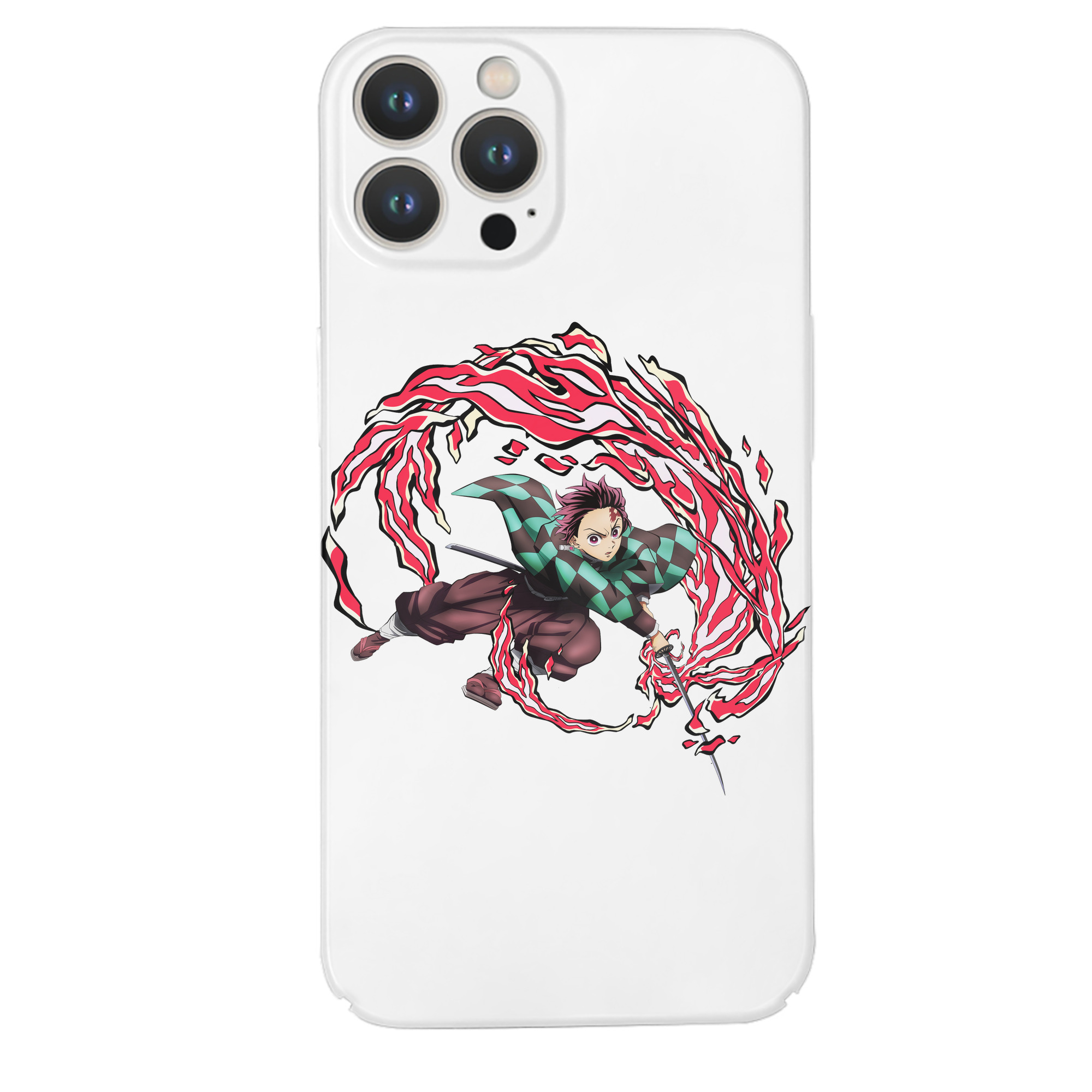 （画像用） 鬼滅の刃 竈門 炭治郎／かまど たんじろう Kamado Tanjirou 【iPhone 14シリーズ対応】ハードケース